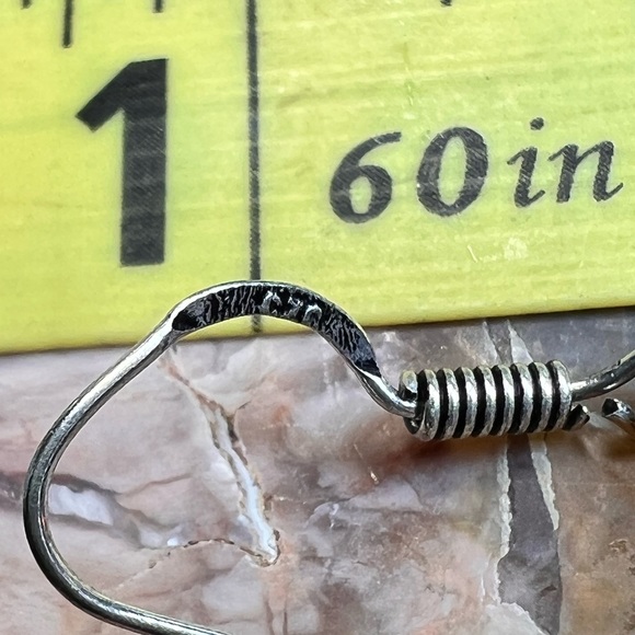 Bi-color tourmaline & citrine earrings (Z-6) - Picture 3 of 7